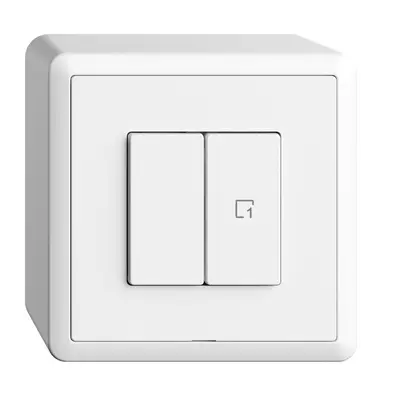 Stazione secondaria per interruttore AP 1c/2t scena WLAN Edue Wiser bianco 