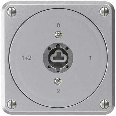 Interrupteur à clé ENC robusto sans clapet sans cylindre 1/1P aluminium p.combi 