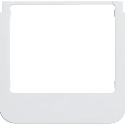 Cadre design audio Hager elcom.touch/elcom.fon rond blanc 