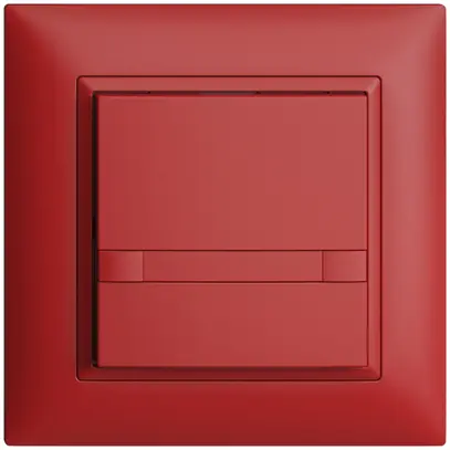 Poussoir ENC KNX 1× EDIZIOdue colore berry RGB sans LED avec insert papier 