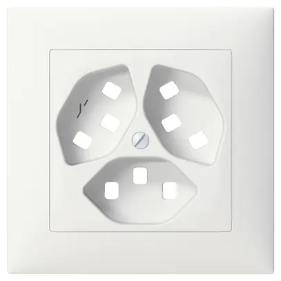 Kit frontal SIDUS B pour 3×T23/1 blanc avec shutter 