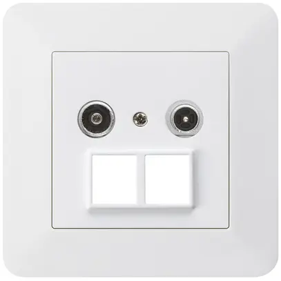 Prise multimédia ENC kallysto.trend R/TV 19dB 2GHz blanc 