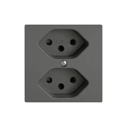 Presa EDIZIO.liv SNAPFIX® 2×T13 grs 