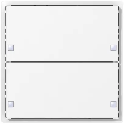 Corona per sensore pulsante SIDUS KNX Design tipo ZE, 2/4, bianco lucido 