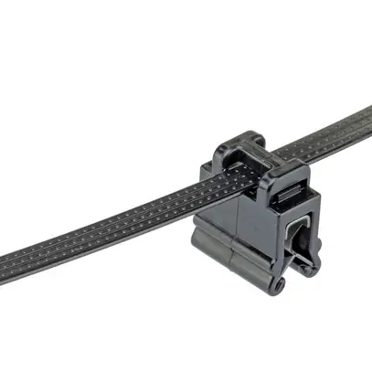 Clip di bordo PAN c.fascetta BT2S-300 fissaggio bordo 0.7…3mm parallelo 