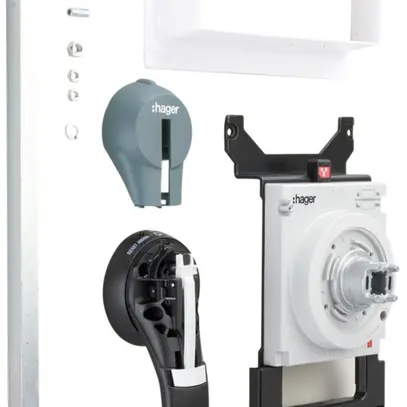 Azionatore rotativo Hager h630 montaggio porta 