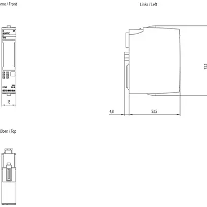 Modulo d'ingresso PLC Siemens SIMATIC ET200SP DI 8×24VDC ST A0 CC01, 10 pz 