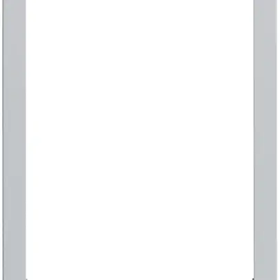 Cornice design video Hager elcom.touch rotondo grigio chiaro 