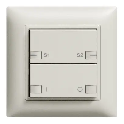 Tasto INC ZEP ON-OFF scena 1c/2t staz.centr/sec. EDIZIOdue grigio chiaro 