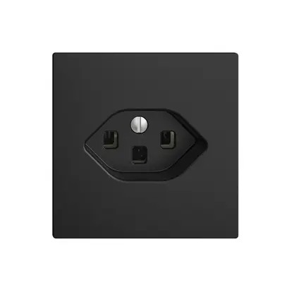 Prise ENC EDIZIOdue T23 16A noir avec bornes enf. 