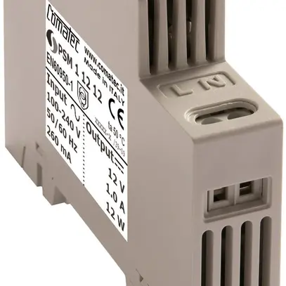 Alimentation AMD Comatec PSM1, IN: 100…240VAC, OUT: 12VDC/15W, stabilisé, 1UM 