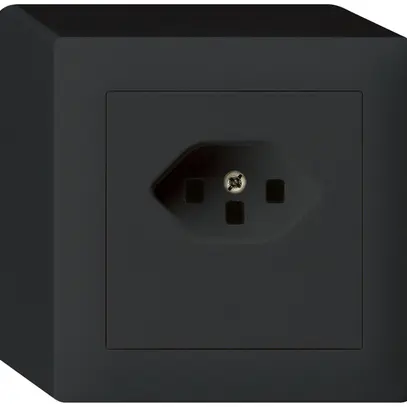 AP-Steckdose kallysto T23 schwarz Schraubklemme 