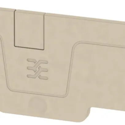 Piastra terminale Weidmüller serie A AEP 3C 4 71.9×2.1mm, beige 