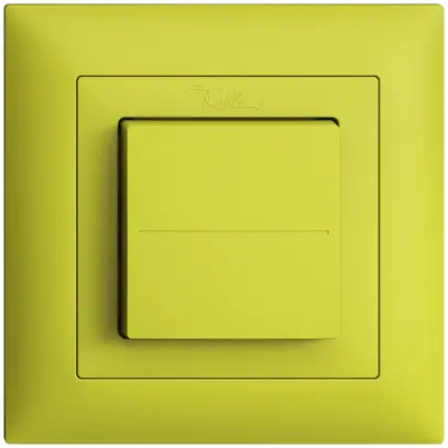Poussoir RF EnOcean Feller EDIZIOdue FMI, 2c/1t, sans piles, lemon 