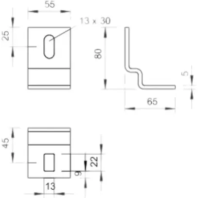 Angolo di fissaggio Bettermann 80×65×40mm zincato a caldo a immersione 