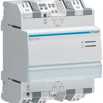 Coupleur de ligne secondaire AMD Hager 2-fils, pour interphone 