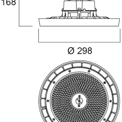 Projecteur de salle LED Sylvania Granit 80W 13000lm 840 55° IP65 0…10V noir 