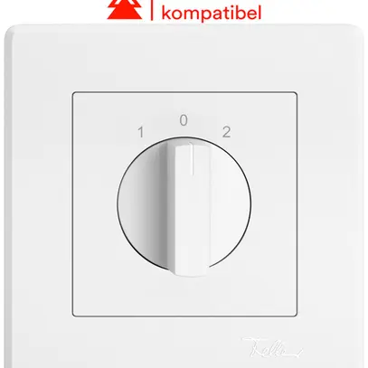 Interrupteur rotatif ENC EDIZIO.liv a.2×retrait a.cont.sép.1P 1-0-2 p=40mm bc 