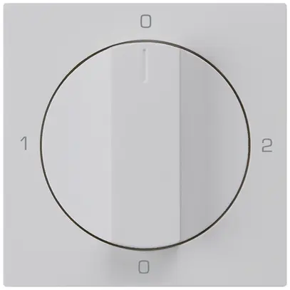Kit frontale per interruttore rotativo S2 60×60mm kallysto 0-1-0-2 grigio chiaro 
