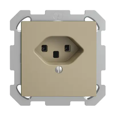 Presa INC EDIZIOdue T23 16A sand, morsetti a vite 