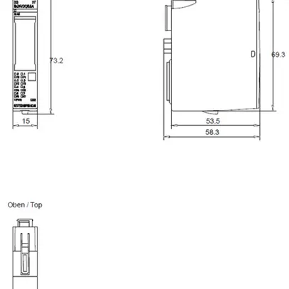 Modulo di uscita PLC Siemens SIMATIC ET200SP DQ 8×24VDC/0.5A HF A0 CC02 