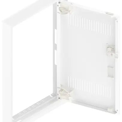 Porta con fesura e cornice SE Pragma bianco per 1parte/3file 