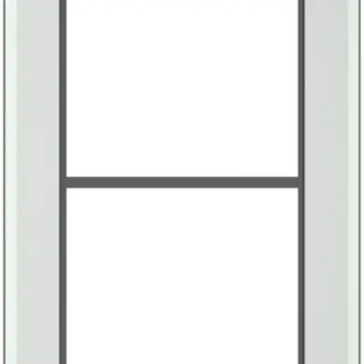 Cadre de recouvrement SIDUS 2×1 transparent 