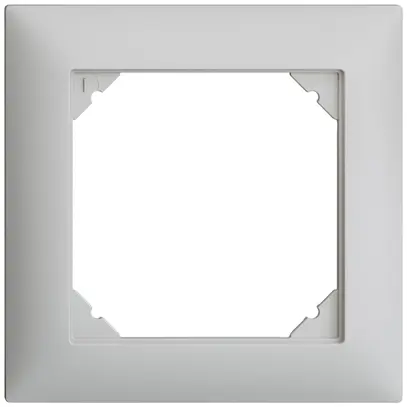 Cadre de recouvrement EDIZIOdue 1×1 gris clair 
