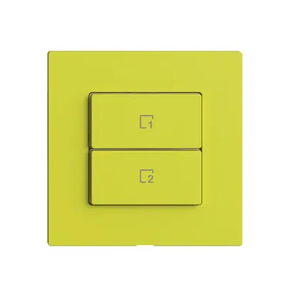 Pulsante scena 2 scene verticale/2T WLAN Edue Wiser lemon 