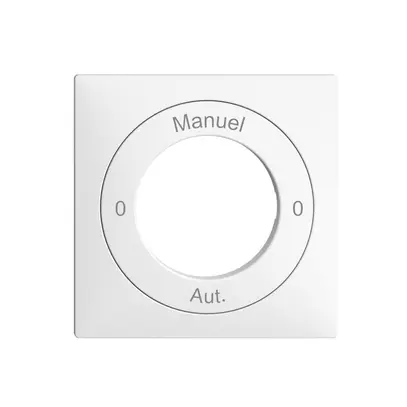 Frontset 0-Auto-0-Main EDIZIOdue weiss 60×60mm für Schlüsselschalter 