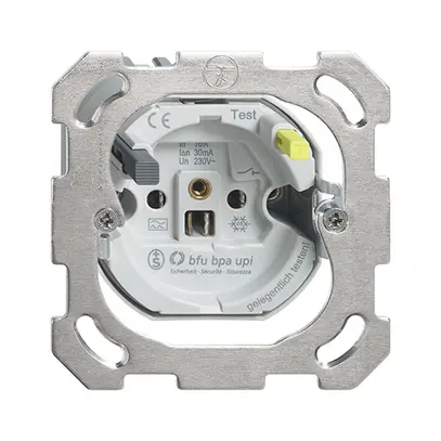 Presa FH T13 FI 30mA BSM con placca di fissaggio 