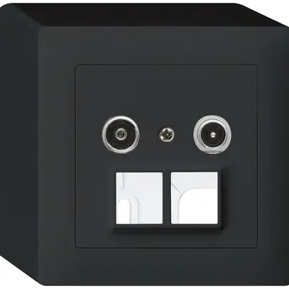 Prise multimédia AP kallysto R/TV 11dB 2GHz noir 