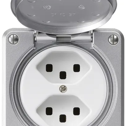 Prise ENC robusto 2×type 23 aluminium pour combinaison 