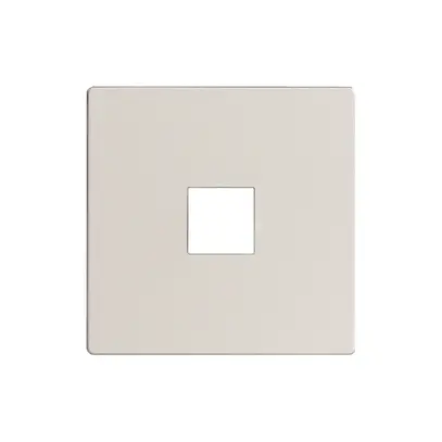 Plaque frontale EDIZIOdue elegance pour poussoir simple blanc arctique 