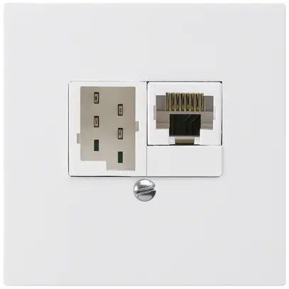 Scatola INC kallysto 1×RJ45u+1×TT83 bianco 