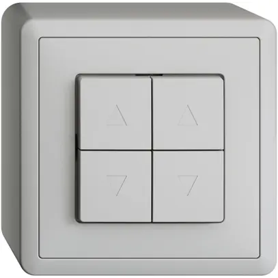 Poussoir pour stores AP EDIZIOdue gris clair 2 canaux 