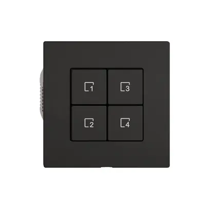 Poussoir scènes EDIZIO.liv Wiser SNAPFIX® 4 scènes 4 touches WLAN no 