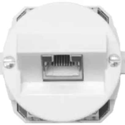 Scatola di raccordo INC P43 1RJ45 bianco 
