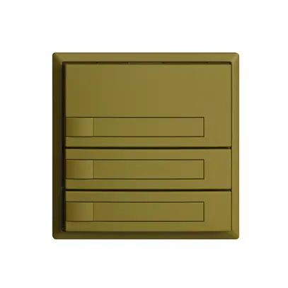 Poussoir KNX RGB EDUE, 250mW, s.LED, a.insert papier, 3×poussoir, 1×touche, ov 