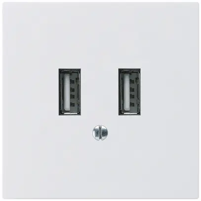 Prise de charge USB ENC Hager kallysto A 240V 2400mA blanc 