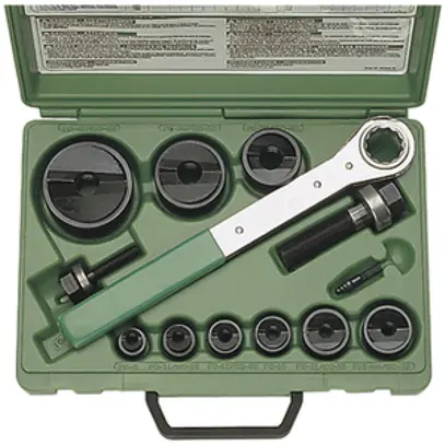Blechlocher-Satz Greenlee Slug-Buster komplett M16-M63 