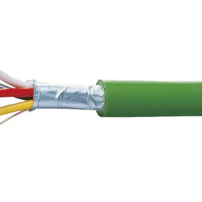 Câble Hager KNX-Y(ST)Y 2×2×0.8 PVC vert bobine L 100m Eca 