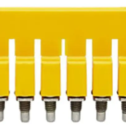 Connexion transversale Weidmüller WQV 2.5/8 vissé 8L pas 5.1mm isolé 32A jaune 