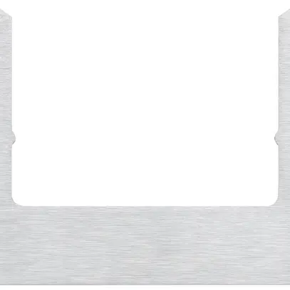 Cornice design audio Hager elcom.touch/elcom.fon quadrato ac-pr spazzolato 