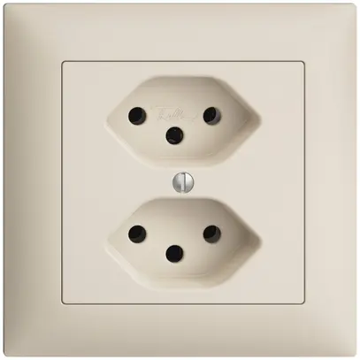 Presa INC EDIZIOdue 2×T13 crema 