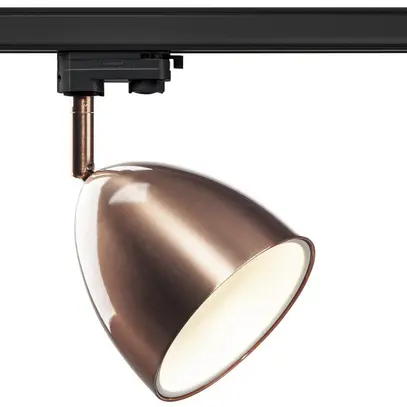 Lampada SLV PARA CONE 14 TRACK GU10 25W adattatore 3-fasi Ø135mm rame/bianco 