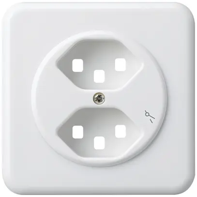 Kit frontale INC per presa Hager basico 2×tipo 23 1×S G bianco 
