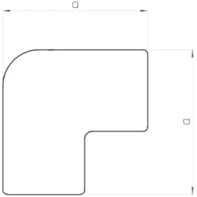 Angolo piatto Bettermann per canale d'inst.WDK bianco puro 10×20mm 
