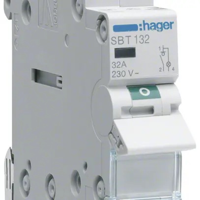 REG-Ausschalter Hager SBT 32A 230V 1 Schliesser 0 Öffner 1 Wechsler 