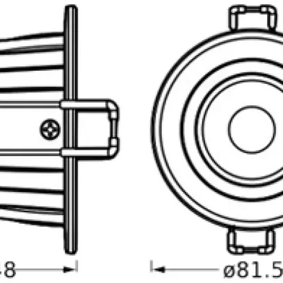 Spot LED INS LEDVANCE Combo ADJ 6W 600lm 927/930/940 IP65 60° REG Ø81.5mm bianco 